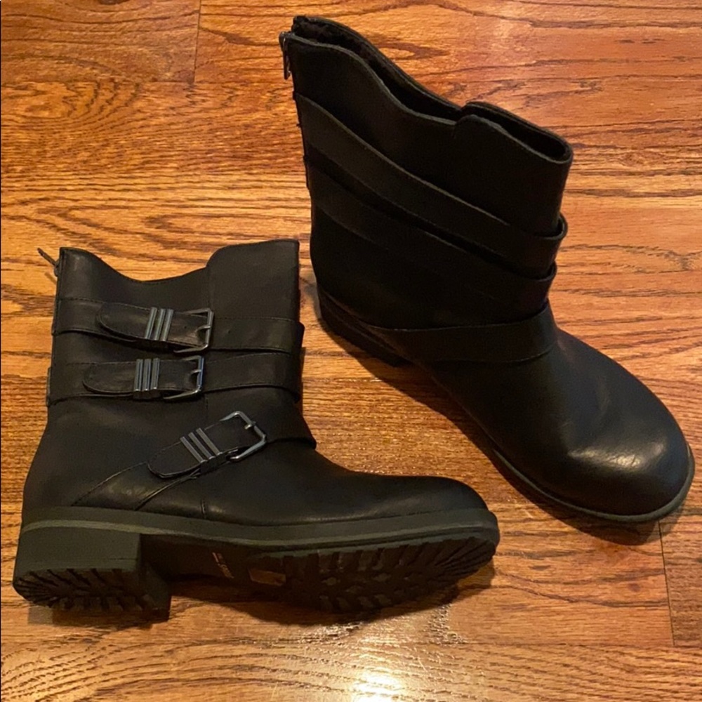Black Biker Boots